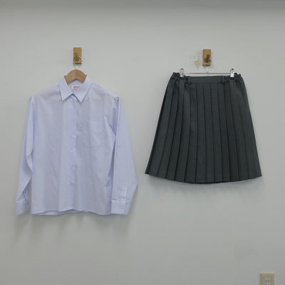 【中古】埼玉県 本庄第一高等学校 女子制服 5点（シャツ・ニットベスト・スカート）sf016209