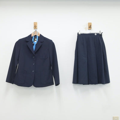 【中古】茨城県 結城東中学校 女子制服 4点（ブレザー・スカート・スカート）sf016212