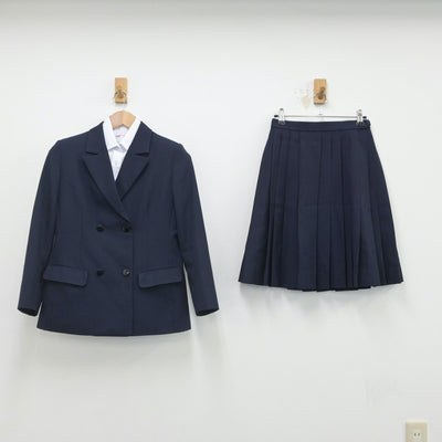 【中古】神奈川県 平沼高等学校 女子制服 3点（ブレザー・シャツ・スカート）sf016214