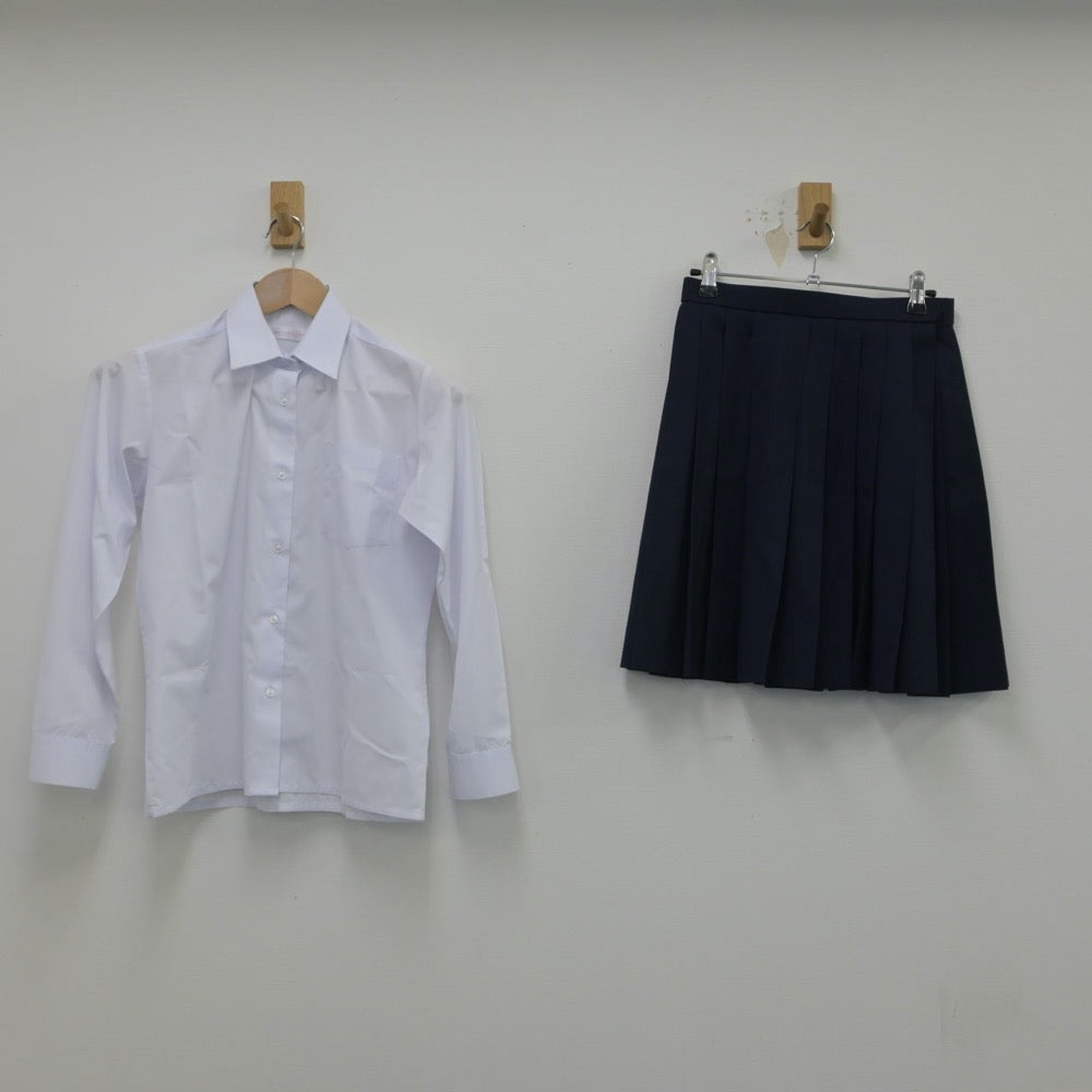 【中古】神奈川県 平沼高等学校 女子制服 2点（シャツ・スカート）sf016215