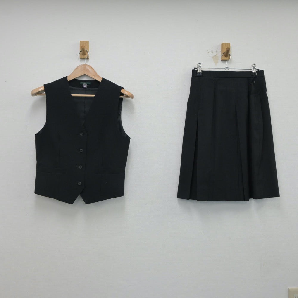 【中古】香川県 観音寺第一高等学校 女子制服 4点（ブレザー・ベスト・スカート）sf016226