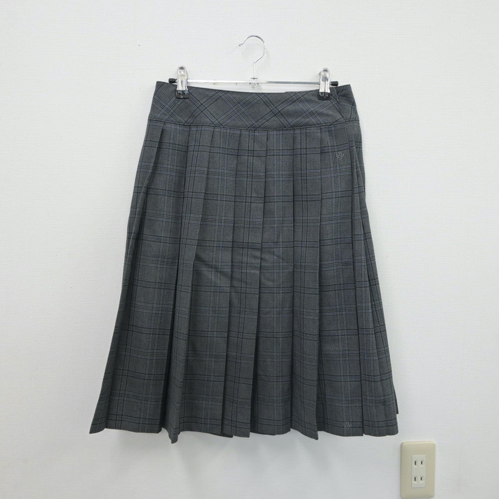 【中古】埼玉県 草加高等学校 女子制服 5点（シャツ・ブレザー・ニット・スカート）sf016233