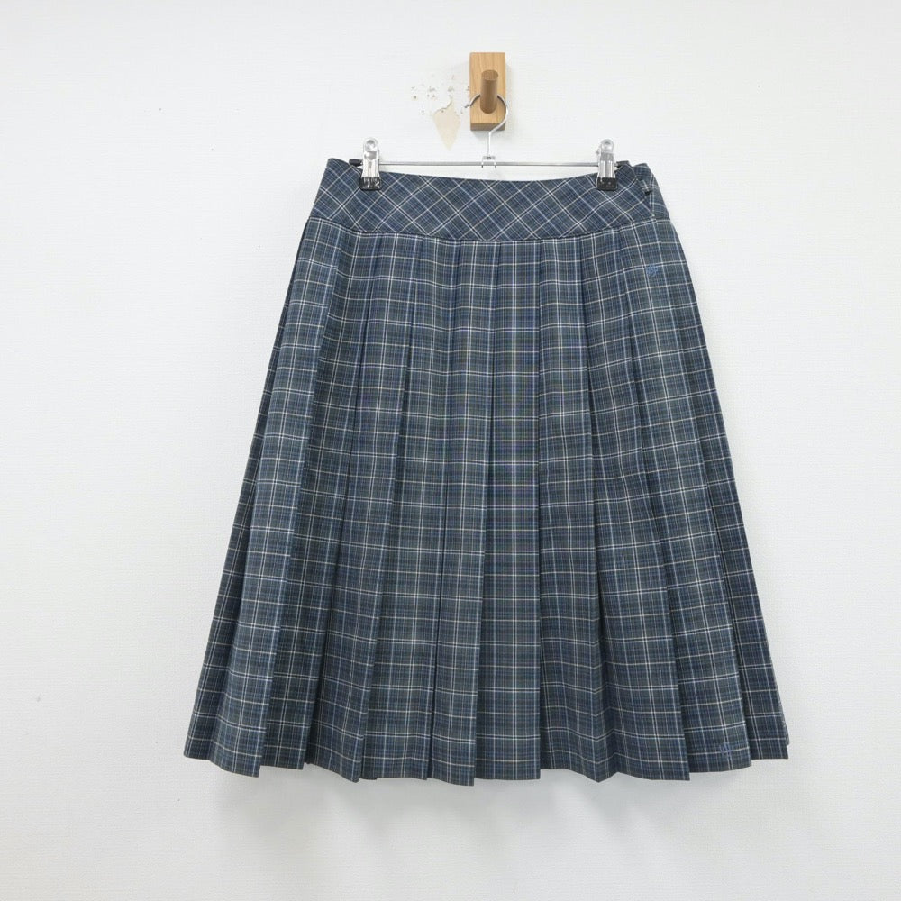 【中古】埼玉県 草加高等学校 女子制服 3点（シャツ・ニットベスト・スカート）sf016234