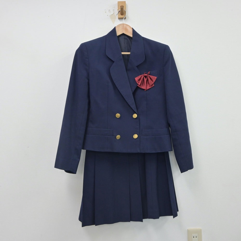 【中古】群馬県 東京農業大学第二高等学校 女子制服 3点（ブレザー・スカート）sf016241