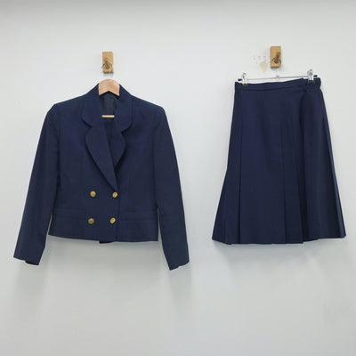 【中古】群馬県 東京農業大学第二高等学校 女子制服 3点（ブレザー・スカート）sf016241