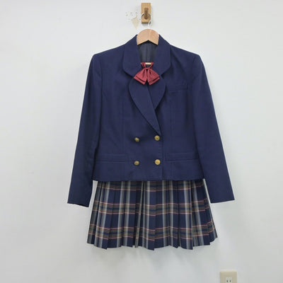 【中古】群馬県 東京農業大学第二高等学校 女子制服 4点（ブレザー・ベスト・スカート）sf016242