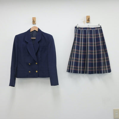 【中古】群馬県 東京農業大学第二高等学校 女子制服 4点（ブレザー・ベスト・スカート）sf016242