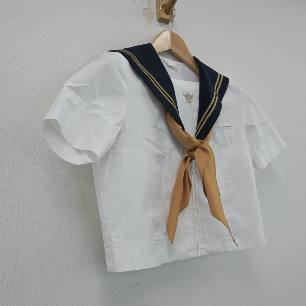 【中古】千葉県 鎌ヶ谷西高等学校 女子制服 2点（セーラー服）sf016248