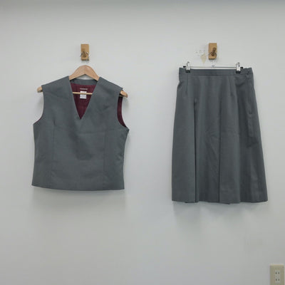 【中古】埼玉県 向陽中学校 女子制服 3点（ブレザー・ベスト・スカート）sf016252