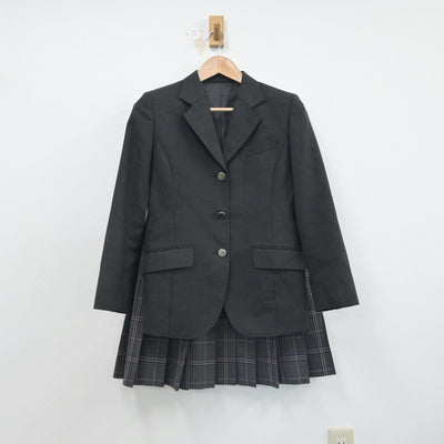 【中古】埼玉県 蓮田松韻高等学校 女子制服 3点（ブレザー・スカート）sf016253