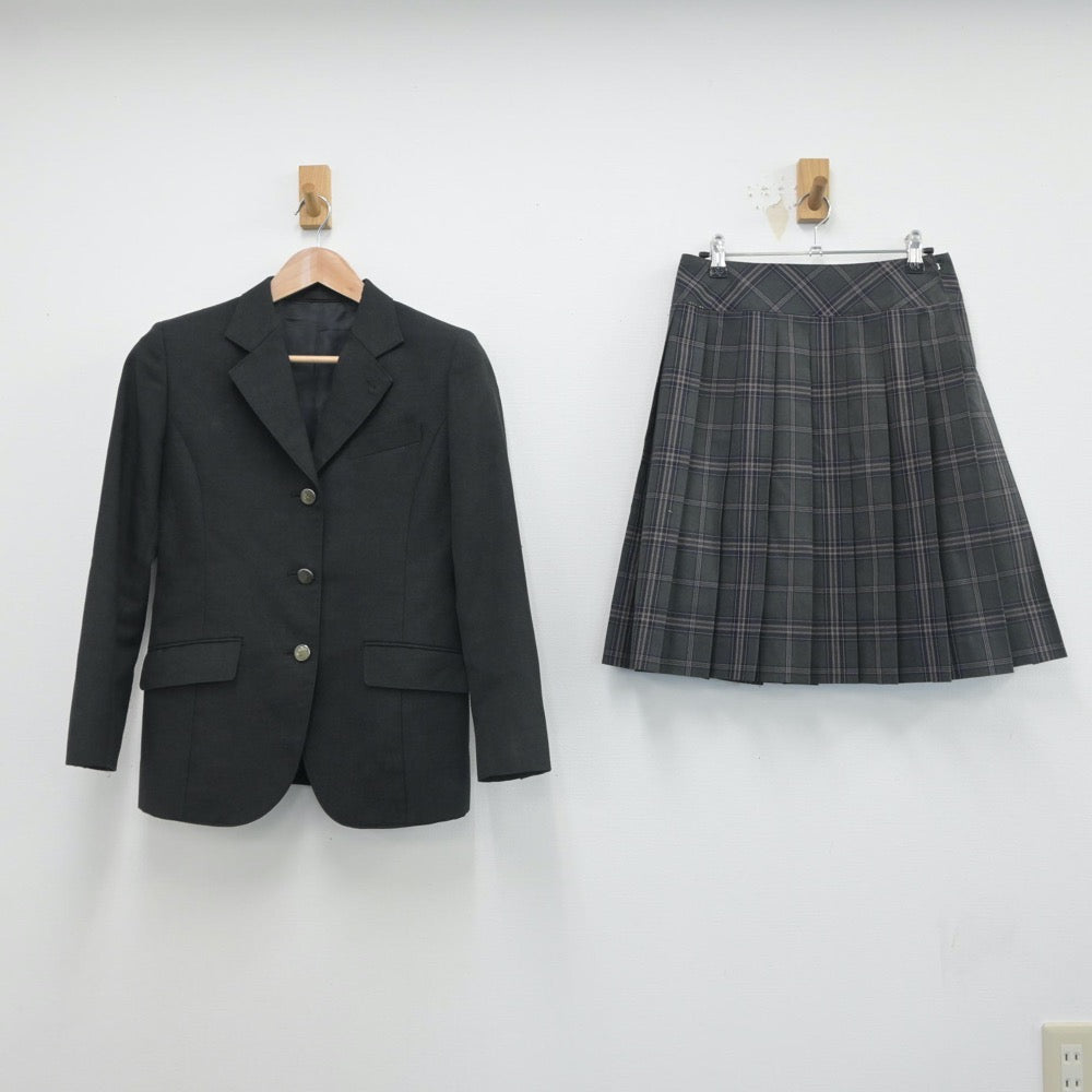 【中古】埼玉県 蓮田松韻高等学校 女子制服 3点（ブレザー・スカート）sf016253