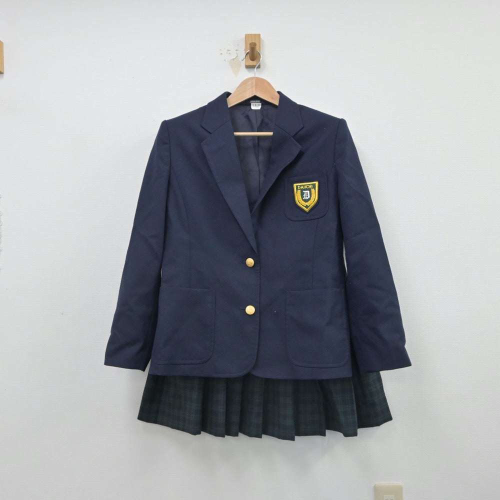 【中古】福岡県 福岡第一高等学校 女子制服 5点（ブレザー・ベスト・スカート）sf016256