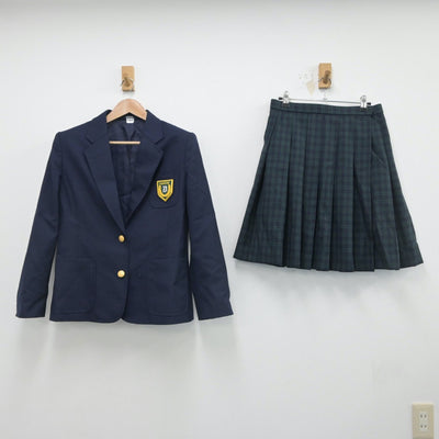 【中古】福岡県 福岡第一高等学校 女子制服 5点（ブレザー・ベスト・スカート）sf016256