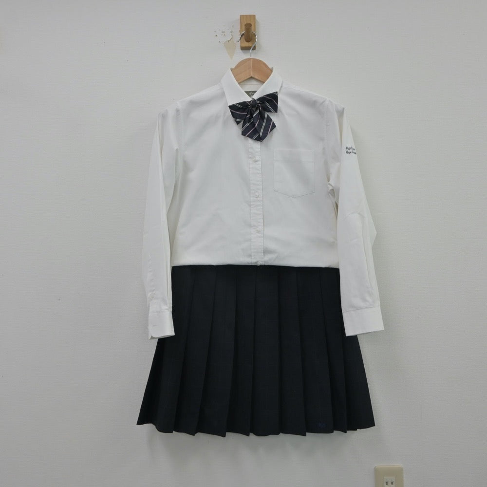 【中古】大分県 日出総合高等学校 女子制服 6点（ブレザー・シャツ・スカート）sf016262