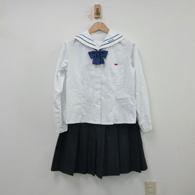 【中古】大阪府 大塚高等学校 女子制服 4点（シャツ・ニット・スカート）sf016266