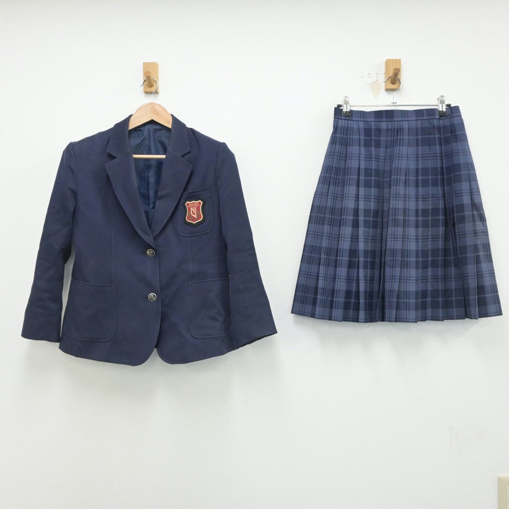 【中古】奈良県 奈良大学附属高等学校 女子制服 3点（ブレザー・スカート）sf016274