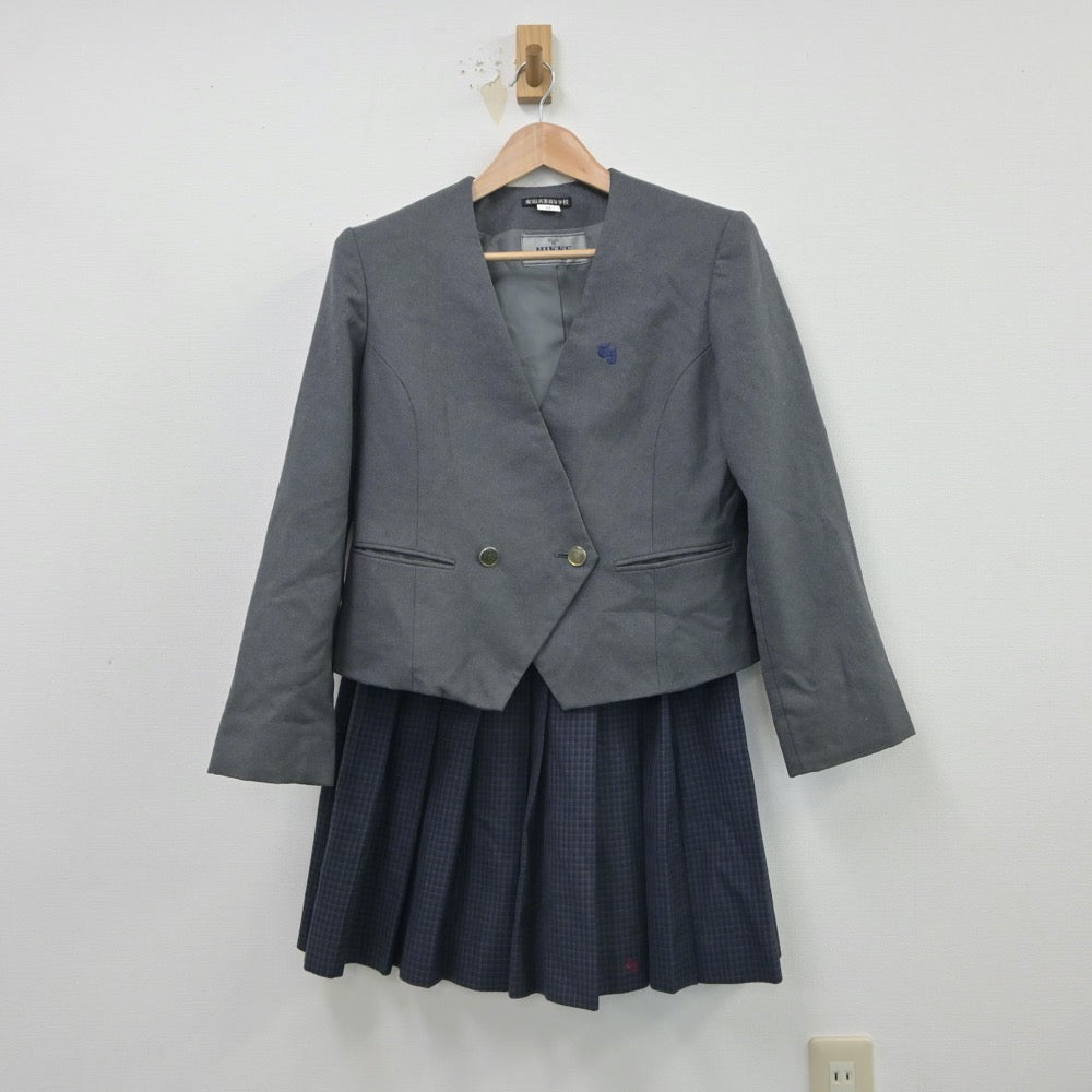 【中古】岐阜県 東濃実業高等学校 女子制服 3点（ブレザー・スカート）sf016275