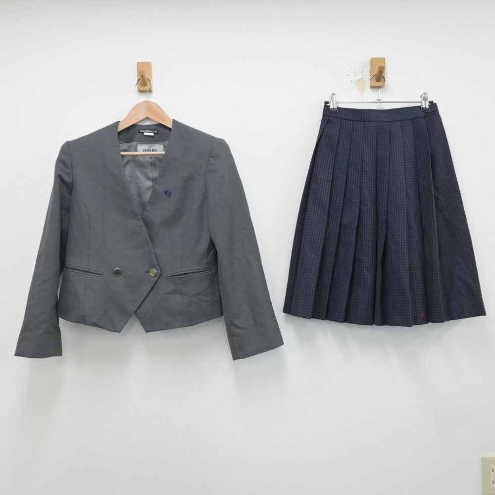 【中古】岐阜県 東濃実業高等学校 女子制服 3点（ブレザー・スカート）sf016275