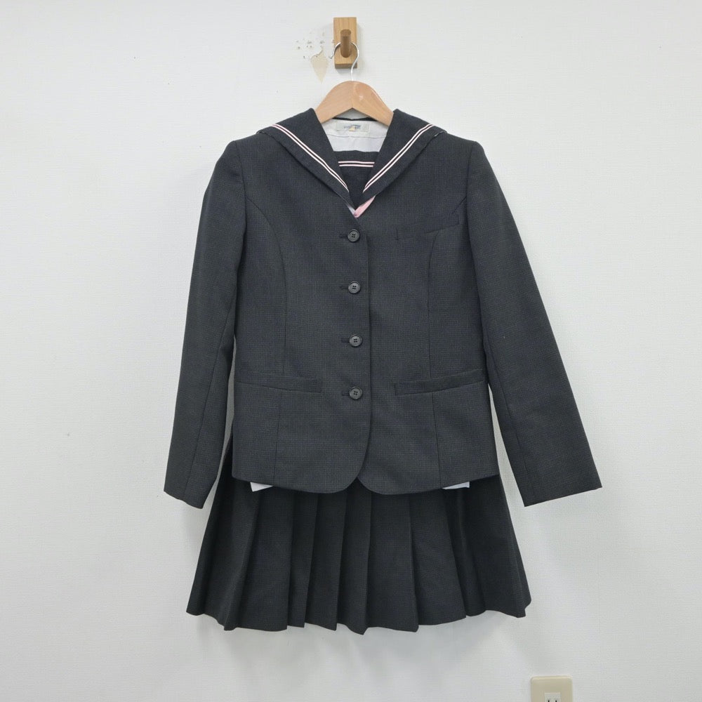 【中古】広島県 瀬戸内高等学校 女子制服 4点（ブレザー・セーラー服・スカート）sf016279