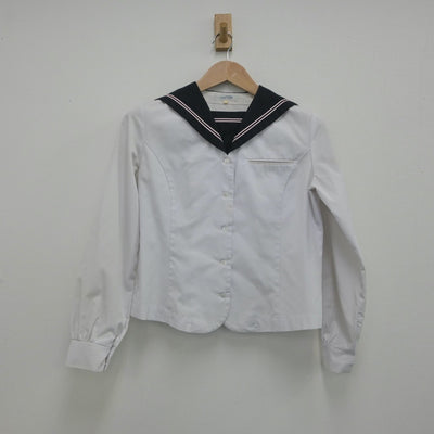 【中古】広島県 瀬戸内高等学校 女子制服 2点（セーラー服・スカート）sf016280