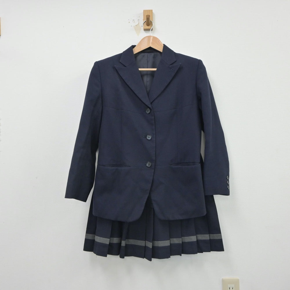 【中古】千葉県 千葉北高等学校 女子制服 2点（ブレザー・スカート）sf016283