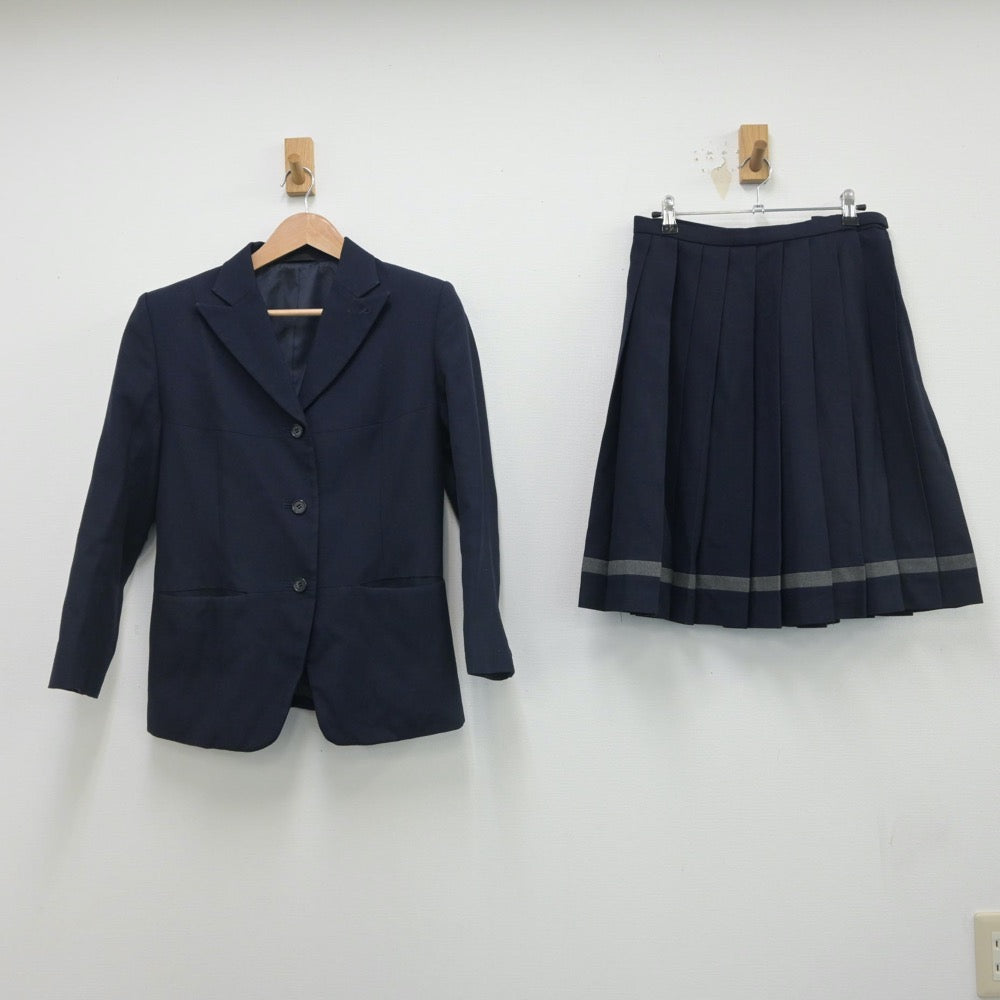 【中古】千葉県 千葉北高等学校 女子制服 2点（ブレザー・スカート）sf016283