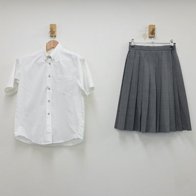 【中古】大阪府 近畿大学附属高等学校 女子制服 3点（シャツ・スカート）sf016286