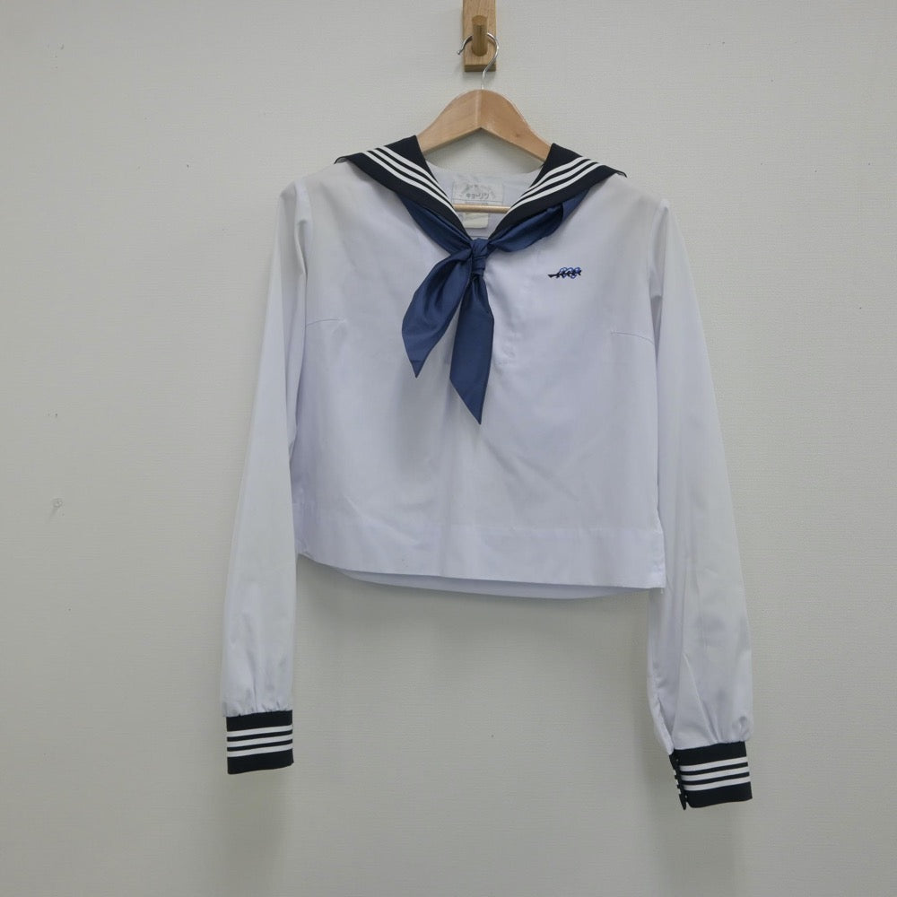 【中古】広島県 広島皆実高等学校 女子制服 3点（セーラー服・スカート）sf016287