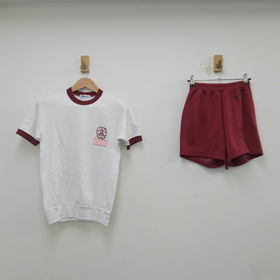 【中古】兵庫県 洲本高等学校 女子制服 2点（体操服 上・体操服 下）sf016291