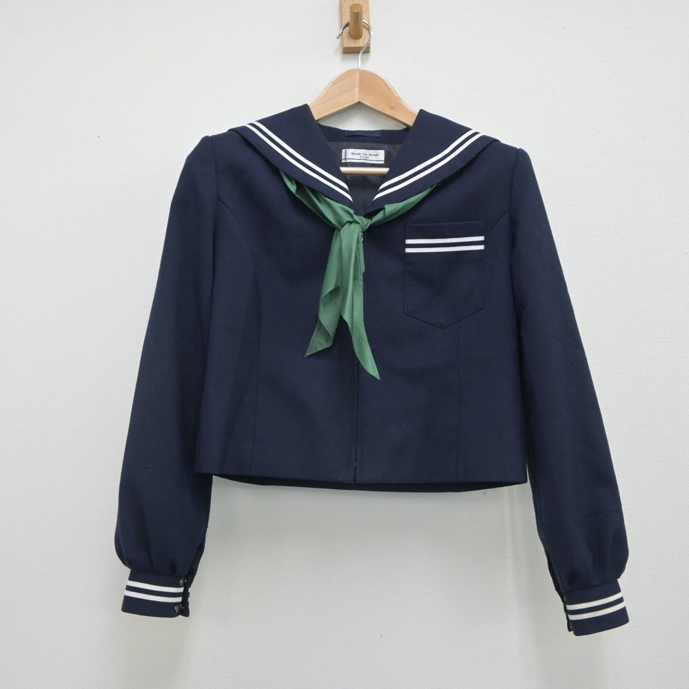 【中古】岡山県 宇野中学校 女子制服 3点（セーラー服・スカート）sf016297