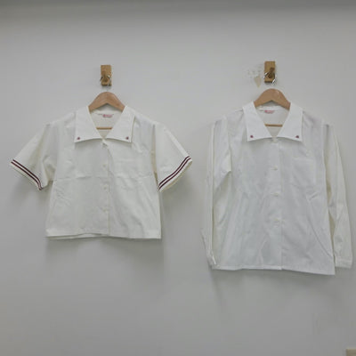 【中古】山形県 寒河江高等学校 女子制服 2点（シャツ）sf016298