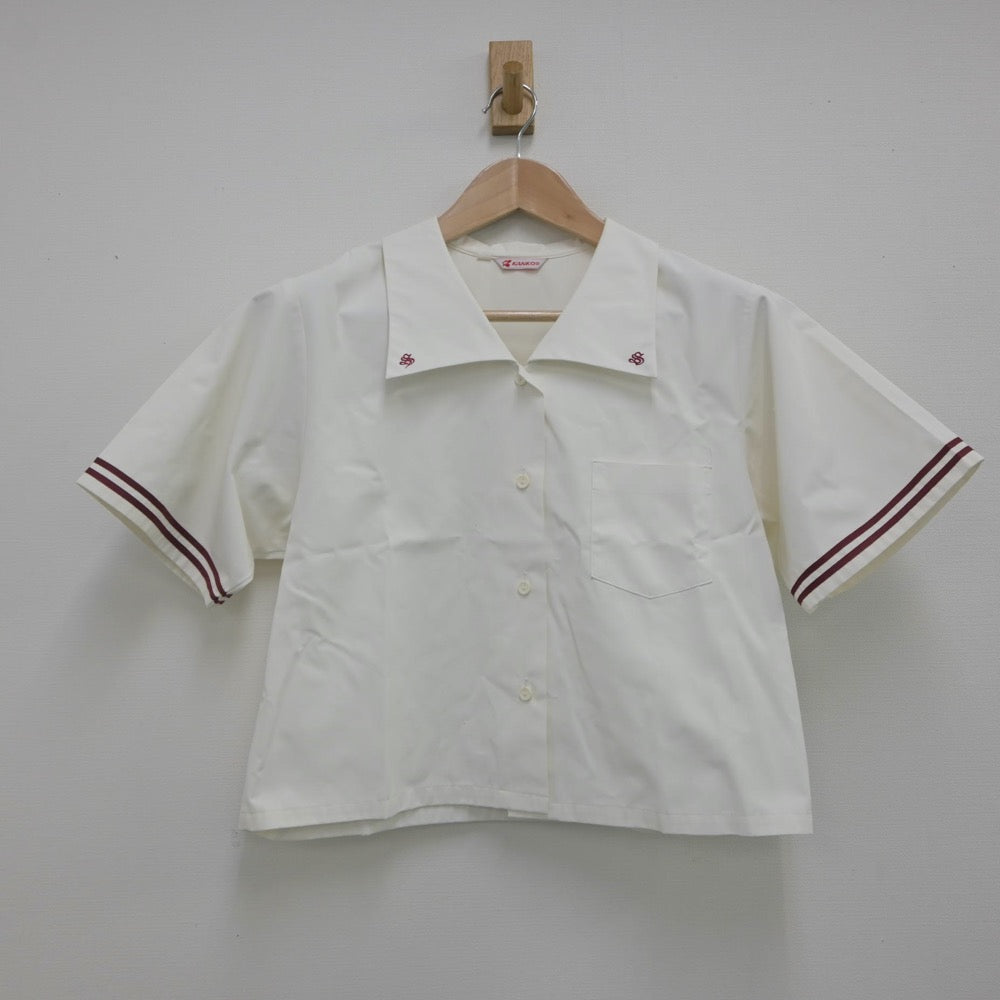 【中古】山形県 寒河江高等学校 女子制服 2点（シャツ）sf016298