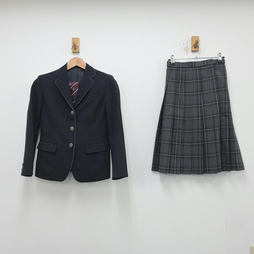 【中古】北海道 帯広大谷高等学校 女子制服 3点（ブレザー・スカート）sf016303