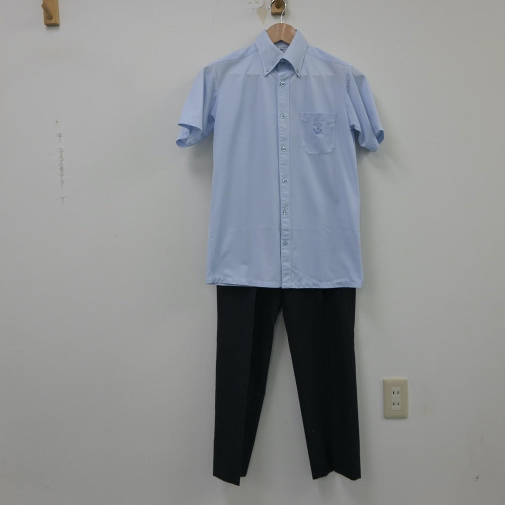 【中古】鳥取県 米子工業高等専門学校 男子制服 2点（シャツ・ズボン）sf016304