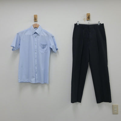 【中古】鳥取県 米子工業高等専門学校 男子制服 2点（シャツ・ズボン）sf016304