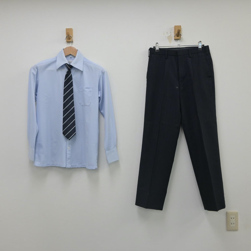 【中古】鳥取県 米子工業高等専門学校 男子制服 4点（ブレザー・シャツ・ズボン）sf016305