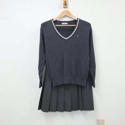 【中古】奈良県 天理教校学園高等学校 女子制服 3点（ブレザー・ニット・スカート）sf016310