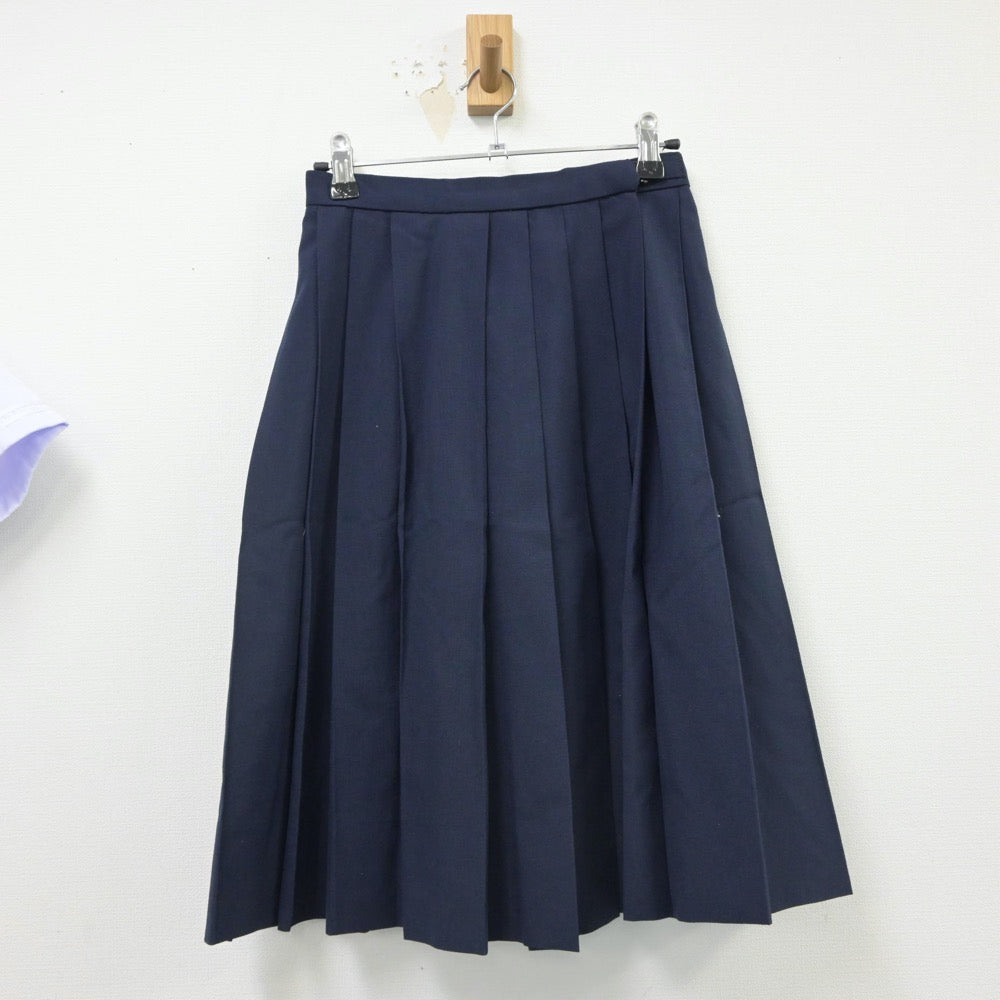 【中古】大阪府 大阪教育大学附属池田中学校 女子制服 3点（セーラー服・スカート）sf016313