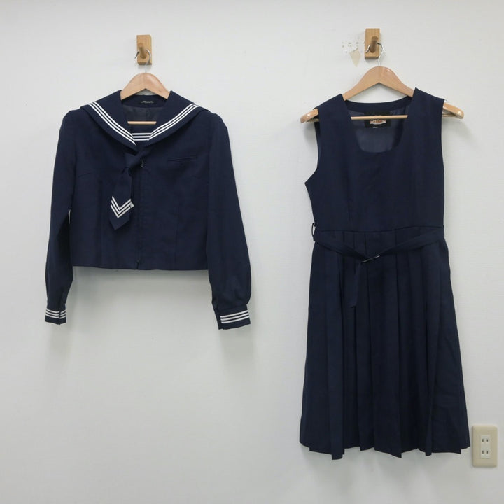 中古制服】東京都 糀谷中学校 女子制服 3点（セーラー服・ジャンパースカート）sf016317【リサイクル学生服】 | 中古制服通販パレイド