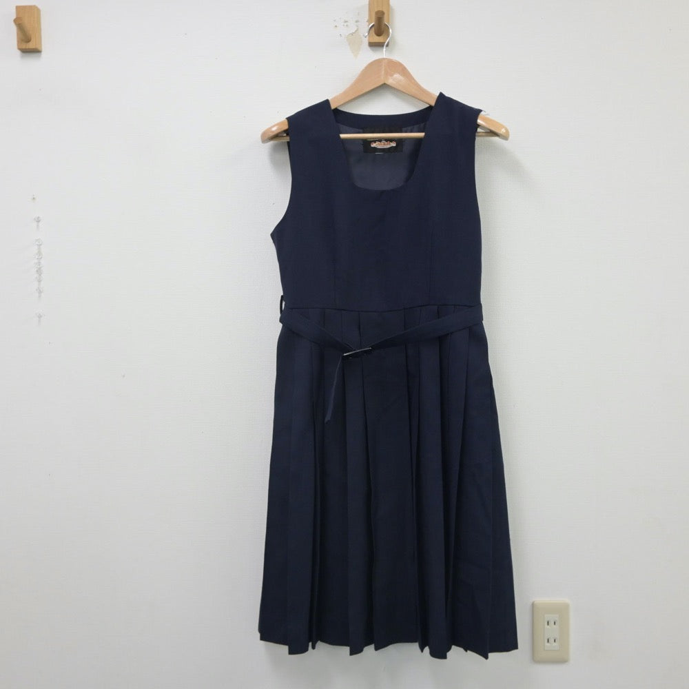 【中古】東京都 糀谷中学校 女子制服 3点（セーラー服・ジャンパースカート）sf016317