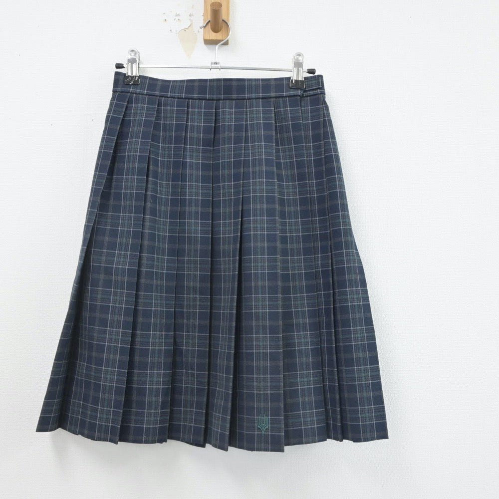 【中古】大阪府 大阪学芸高等学校 女子制服 3点（シャツ・ニットベスト・スカート）sf016321