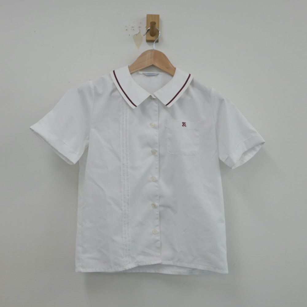 【中古】岡山県 津山東高等学校 女子制服 2点（シャツ）sf016323