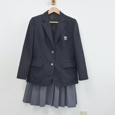 【中古】広島県 高屋中学校 女子制服 3点（ブレザー・スカート）sf016325