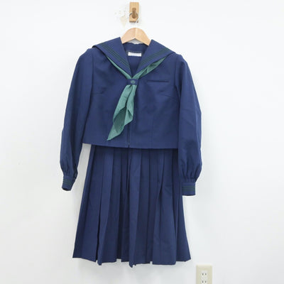 【中古】千葉県 八街南中学校 女子制服 3点（セーラー服・スカート）sf016329