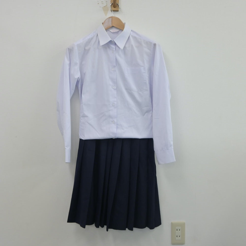 【中古】新潟県 新潟商業高等学校 女子制服 3点（ブレザー・シャツ・スカート）sf016343