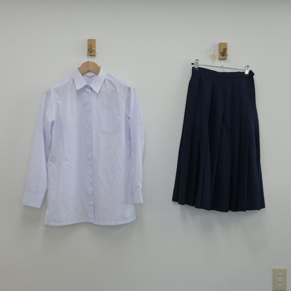 【中古】新潟県 新潟商業高等学校 女子制服 3点（ブレザー・シャツ・スカート）sf016343