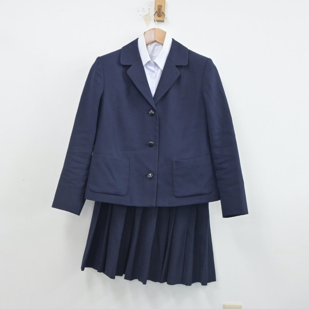 【中古】新潟県 新潟商業高等学校 女子制服 3点（ブレザー・シャツ・スカート）sf016344