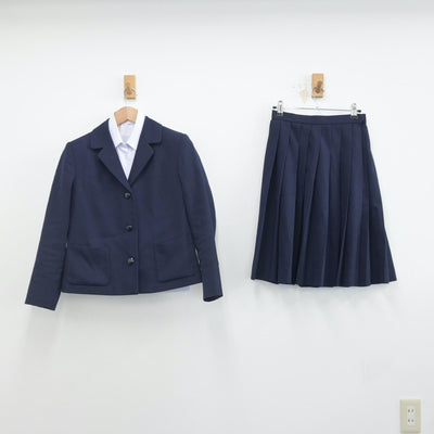 【中古】新潟県 新潟商業高等学校 女子制服 3点（ブレザー・シャツ・スカート）sf016344