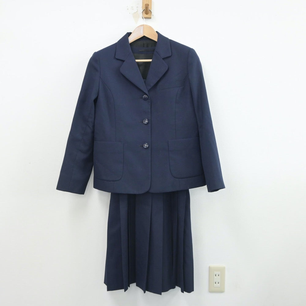 【中古】神奈川県 玉川中学校 女子制服 3点（ブレザー・スカート・ジャンパースカート）sf016355