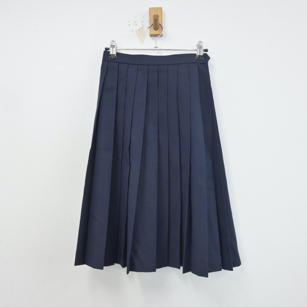 【中古】北海道 私立藤女子高等学校 女子制服 5点（セーラー服・ニット・スカート）sf016358